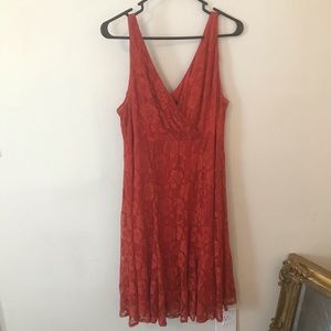 Burnt orange special occasion dress